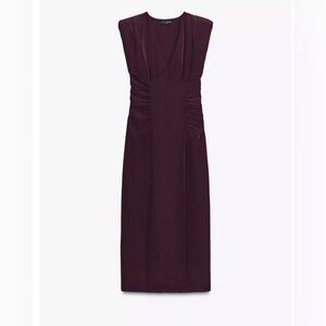 Zara Deep Purple Midi Dress
